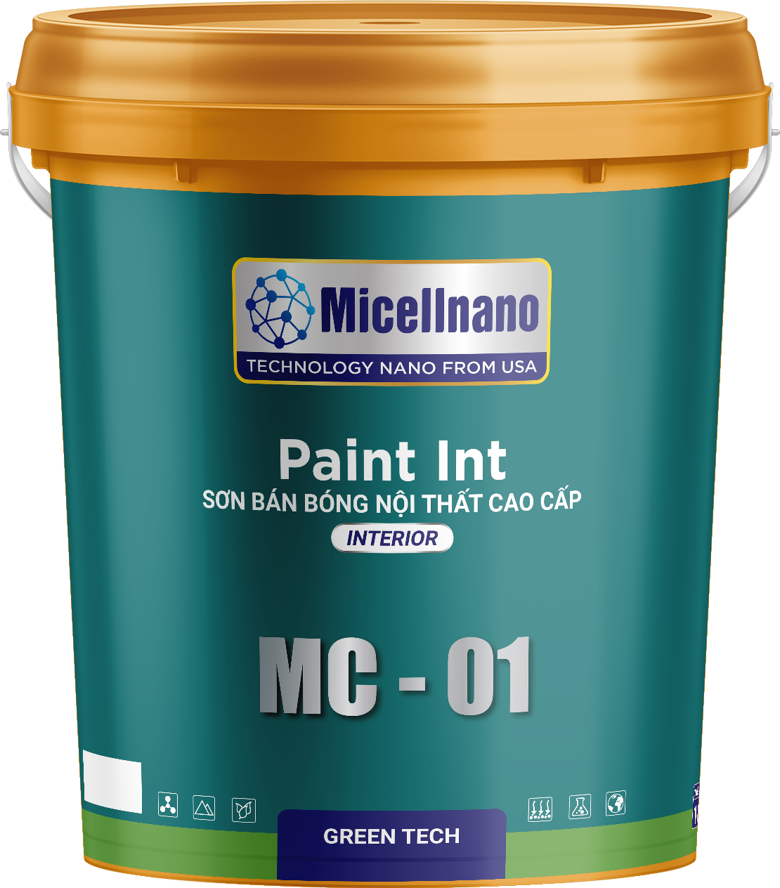 Sơn bán bóng nội thất cao cấp MC 01