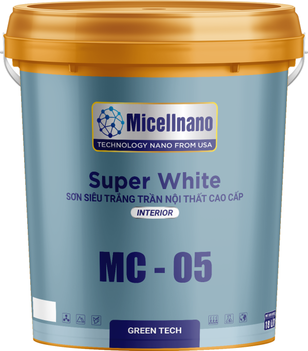 Sơn siêu trắng trần nội thất cao cấp MC 05