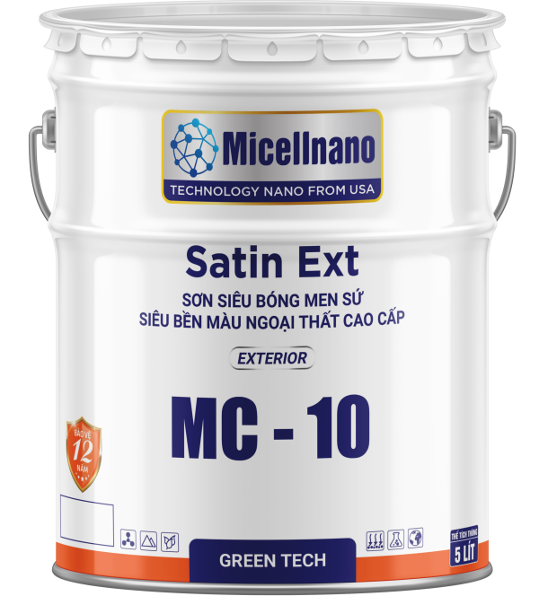 Sơn siêu bóng men sứ siêu bền ngoại thất MC 10